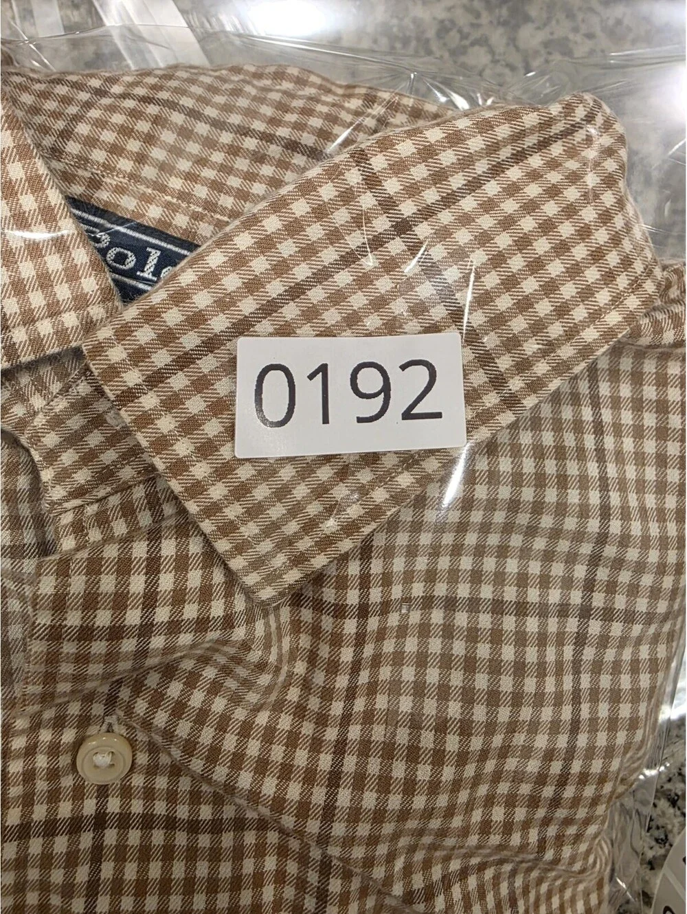 Vintage Polo Ralph Lauren Bradford Shirt Mens L Brown Plaid Elbow Patches 90s